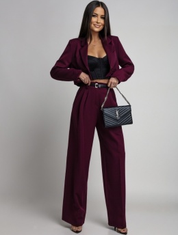 ELEGANCKI KOMPLET ZE ZDOBIENIEM BORDOWY