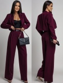 ELEGANCKI KOMPLET ZE ZDOBIENIEM BORDOWY